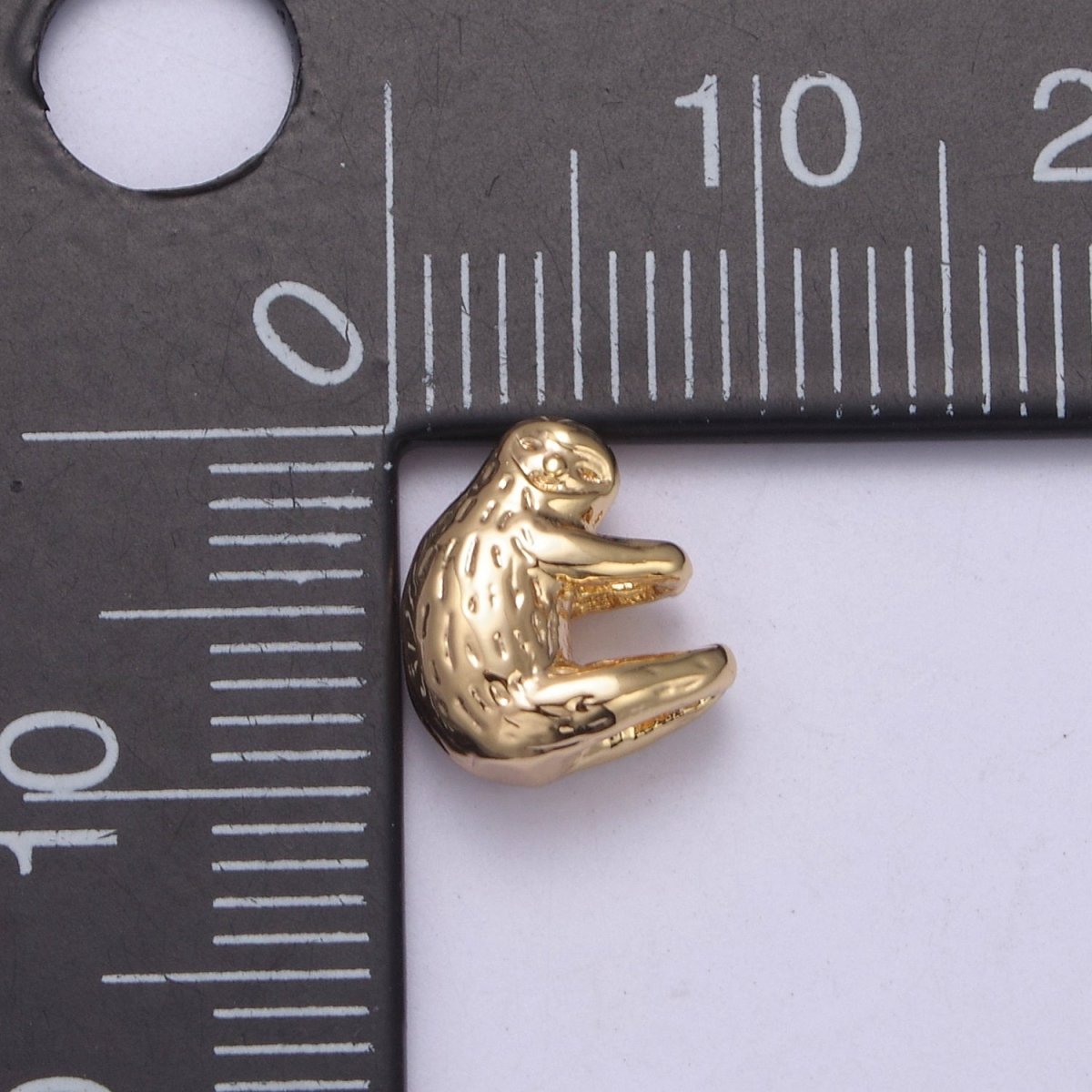 Mini 16K Gold plated Lazy Sloth Charm for Necklace Bracelet Pendant Jewelry N-629 - DLUXCA