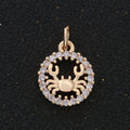Mini Crab Charm Dainty Wild Crab Beach Animal Under the water inspired for Necklace Earring Bracelet Supply M-749 - DLUXCA