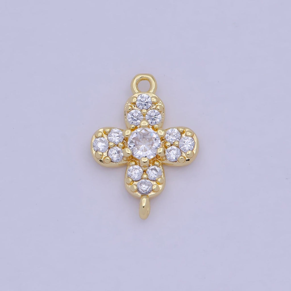 Mini Cross Charm Connector for Earring Bracelet Necklace Link Connector F-797 - DLUXCA