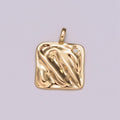 Mini Gold Heirloom Charm Micro Pave Star Charm Minimalist Jewelry Pendant for Necklace Bracelet Component M-785 - DLUXCA