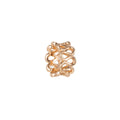Mini Golden Spiral Beads Ball, Plain Gold plated Geometric Wheel Jewelry Making Beads B-265 - DLUXCA