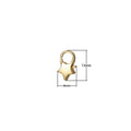 Mini Star Clasp Wholesale Lobster Clasp 24k Gold plated end Clasp Celestial Lobster Claw for Jewelry Making L-346 L-347 - DLUXCA