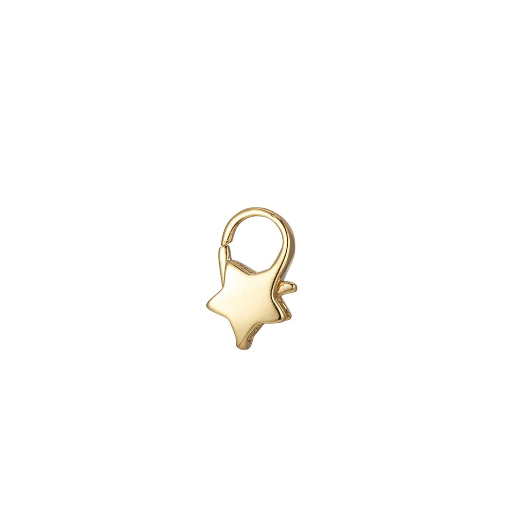 Mini Star Clasp Wholesale Lobster Clasp 24k Gold plated end Clasp Celestial Lobster Claw for Jewelry Making L-346 L-347 - DLUXCA
