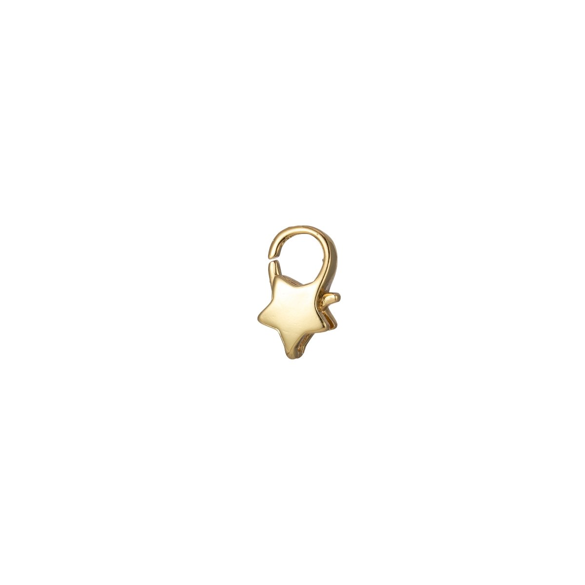 Mini Star Clasp Wholesale Lobster Clasp 24k Gold plated end Clasp Celestial Lobster Claw for Jewelry Making L-346 L-347 - DLUXCA