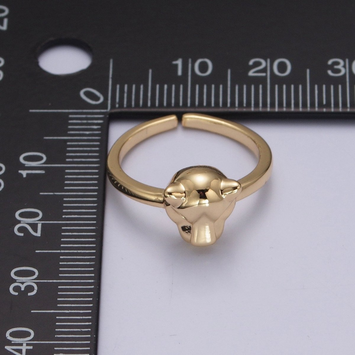 Minimalist 24K Gold plated Jungle Panther Ring in Gold & Silver O-796 O-797