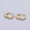 Minimalist Huggie Earring Gold Hoop Earring Modern Jewelry | Y-048 - DLUXCA
