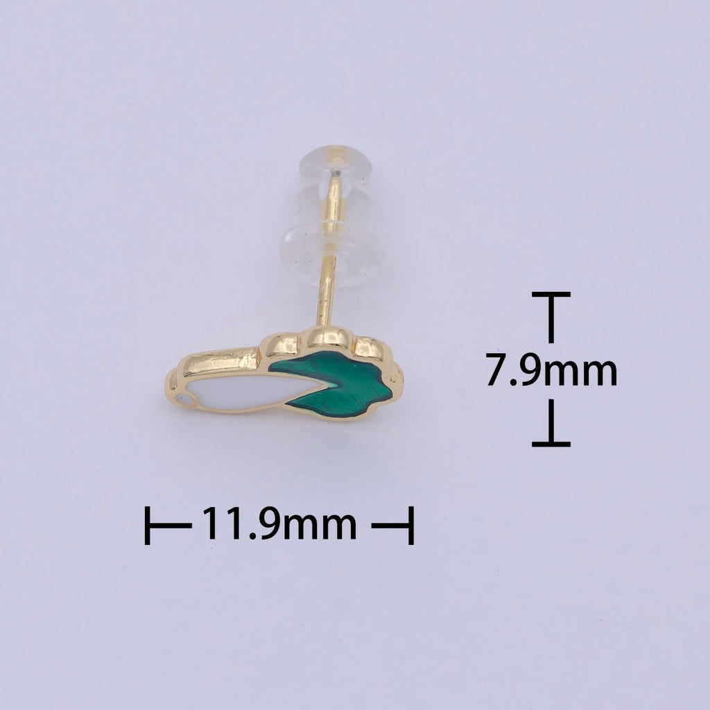 Mismatched Adorable Pig Earring Stud Set Cabbage Vegetable Stud Q-291 - DLUXCA