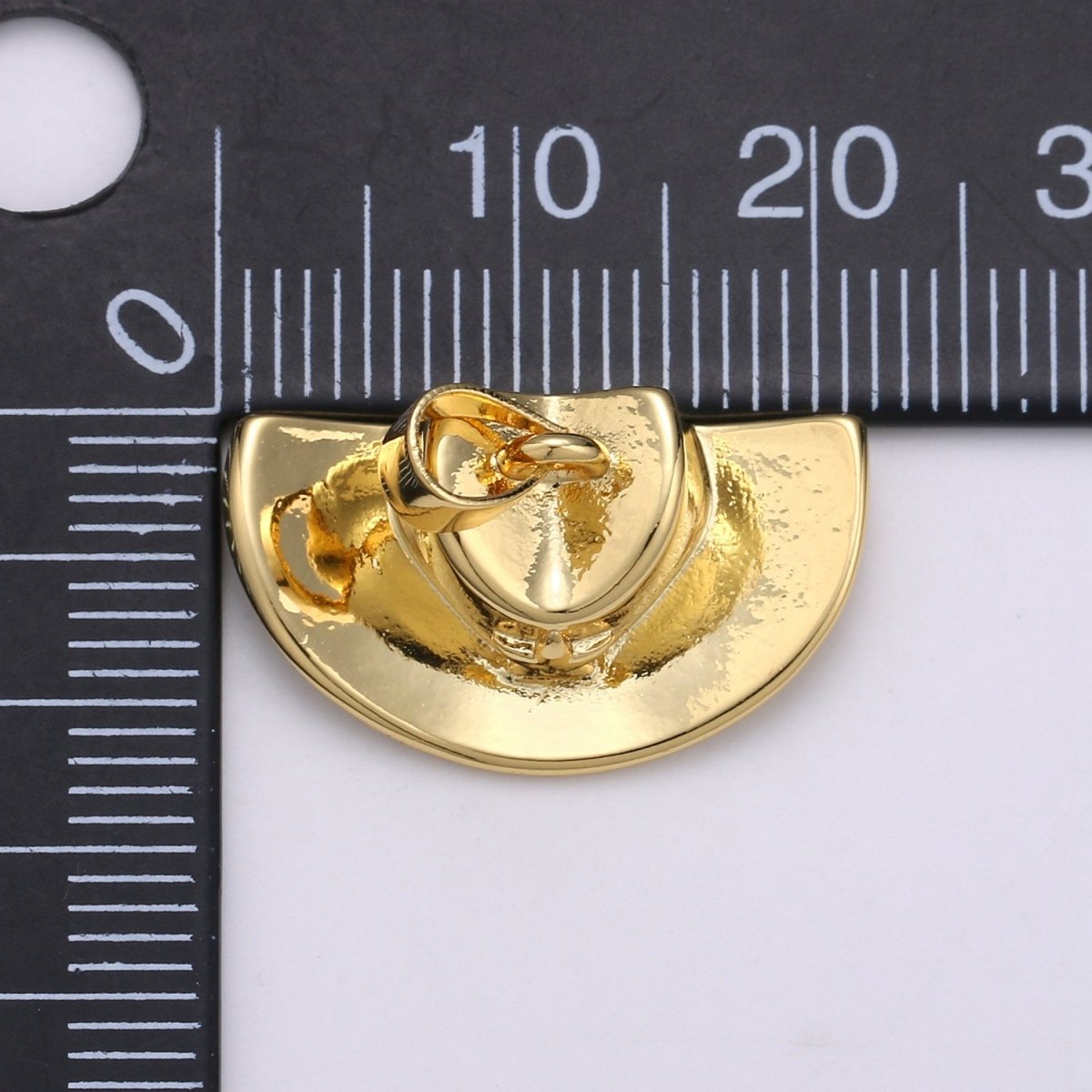 OS 1pc 22x13mm Wholesale Gold-plated Cowboy Hat Pendant Charm, Pendant for Necklace Bracelet Anklet Making J-134 - DLUXCA