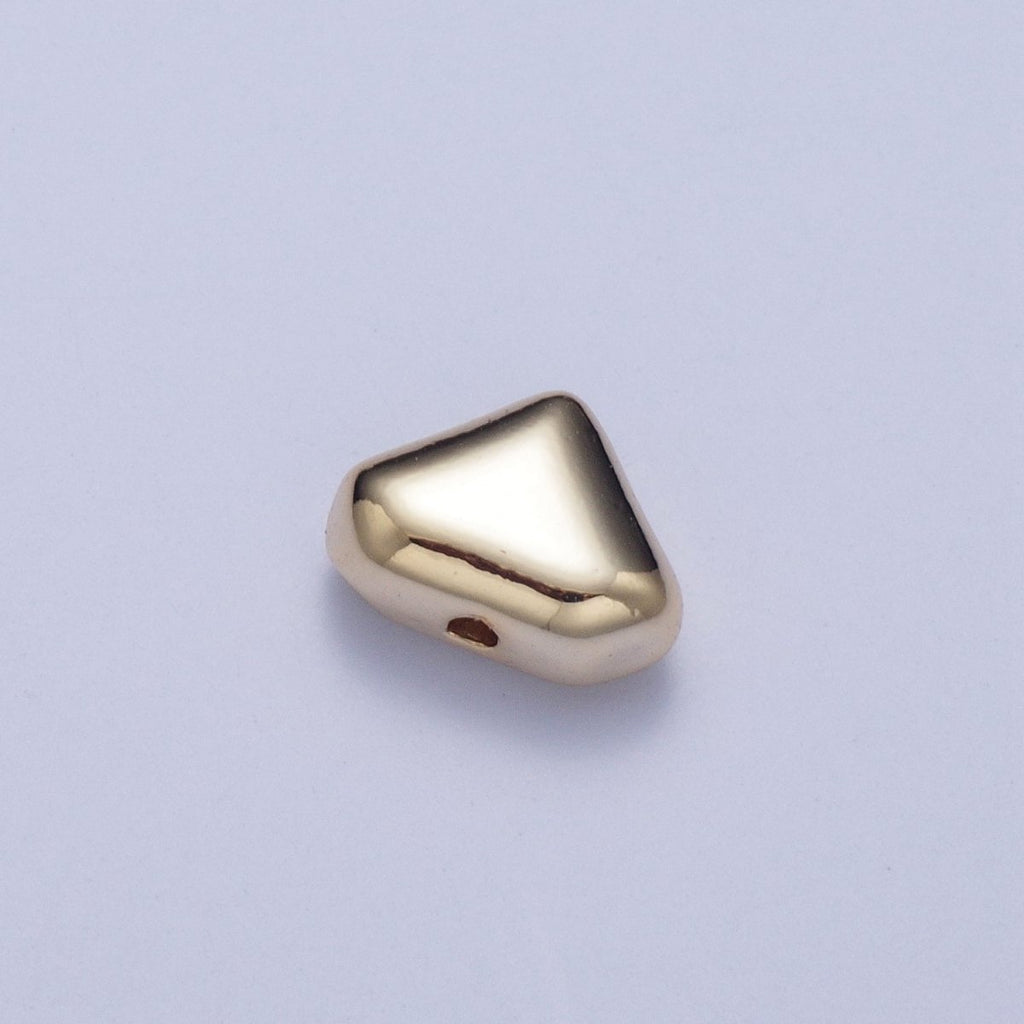 Pieces Pack 5.4mm Mini Triangle Spacer Beads Jewelry Component in Gold & Silver B-070 B-074