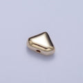 Pieces Pack 5.4mm Mini Triangle Spacer Beads Jewelry Component in Gold & Silver B-070 B-074
