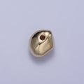 Pieces Pack 8.6mm Abstract Geometric Spacer Beads Jewelry Component in Gold  B-076
