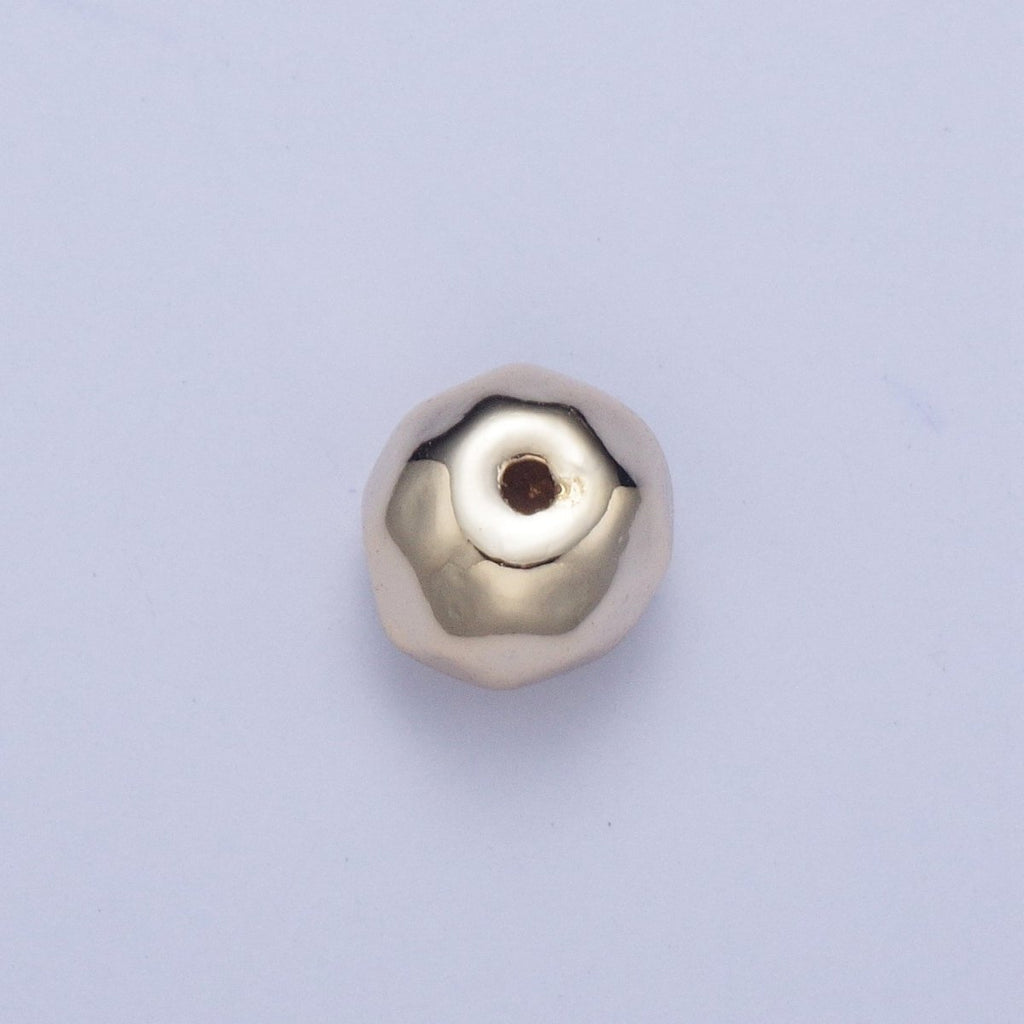 Pieces Pack Abstract 6.4x7.7mm Geometric Spacer Bead Jewelry Findings in Silver & Gold B-096 B-128