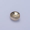 Pieces Pack Abstract Oval 7mmx6.5mm Geometric Spacer Beads Jewelry Findings in Gold & Silver B-097 B-101 - DLUXCA