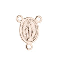 Pinky Gold Miraculous lady Rosary Centerpiece, Immaculate Heart Mary, Rosary Making Supply, Necklace Pendant, Findings Jewelry Making F-205 - DLUXCA