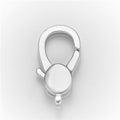 Rhodium Plated Oval Lobster Claw Clasps Jewelry Finding Closure Supply | K179 - DLUXCA