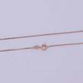 Rose Gold Box Chain Necklace 0.7mm, Delicate Dainty Layered Necklace, Everyday Necklace, Simple chain, Minimalist | WA-522 Clearance Pricing - DLUXCA