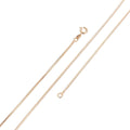 Rose Gold Cocoon Chain Necklace, 24.5" Gold Plated Layering Cocoon Necklace, Dainty 1.3mm Cocoon Necklace w/ Spring Ring | CN-043 Clearance Pricing - DLUXCA