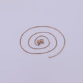 Rose Gold Fox Tail Chain Necklace - 18K Gold Plated Foxtail Chain - Dainty 1.4mm Layering 20 Inch Ready To Wear Chain with Spring Ring | WA-515 Clearance Pricing - DLUXCA