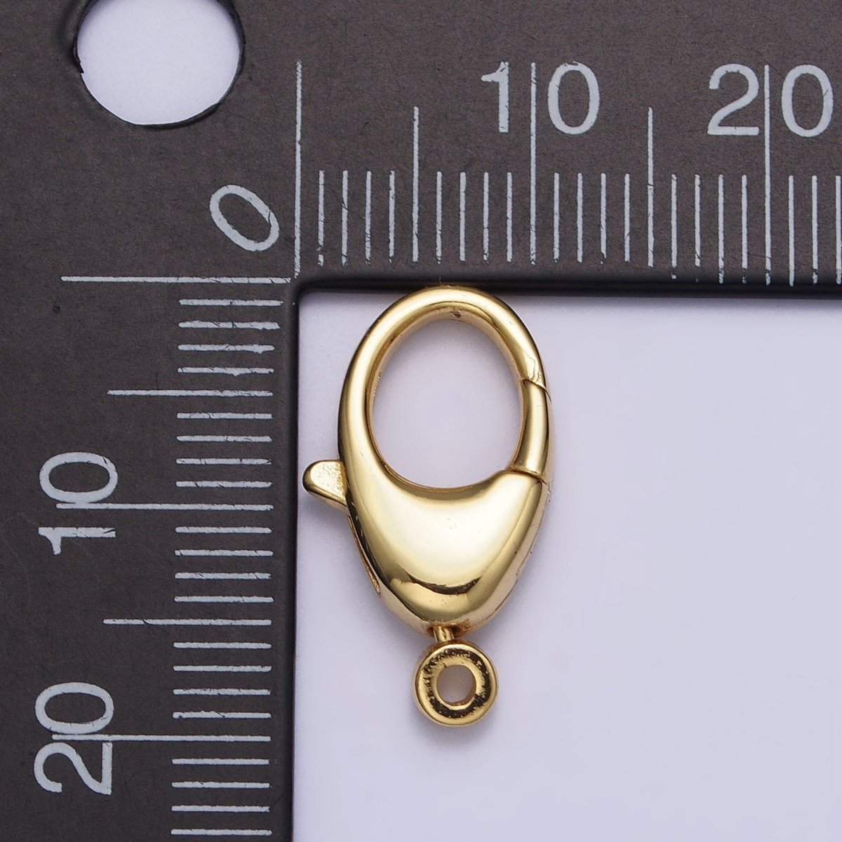 Rounded Oval Lobster Clasps Jewelry Making Closure Supply In Gold & Silver | Z-133 Z-134 - DLUXCA