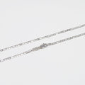 Silver Figaro Chain 20 inch Figaro Necklace with lobster clasp 2.5mm Figaro for men woman | CN-1015 Clearance Pricing - DLUXCA