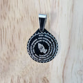 Silver "God Grant Me Serenity, Courage, Wisdom" Religious Quote Charm J-801 - DLUXCA