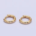 Silver, Gold 10mm Minimalist Cartilage Huggie Earrings | AB943 AB956