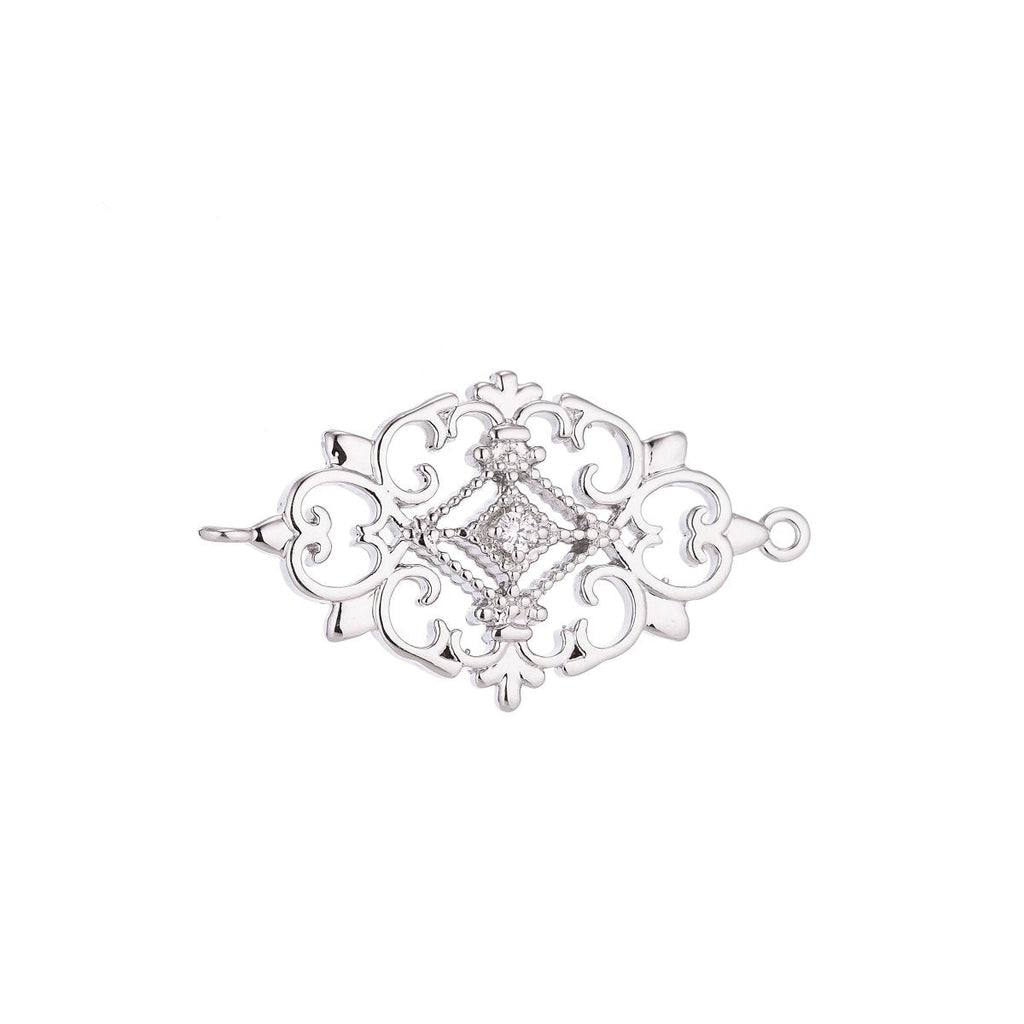 Silver Gold plated Ancient Style link Connector for Earring Bracelet Necklace F-050 - DLUXCA