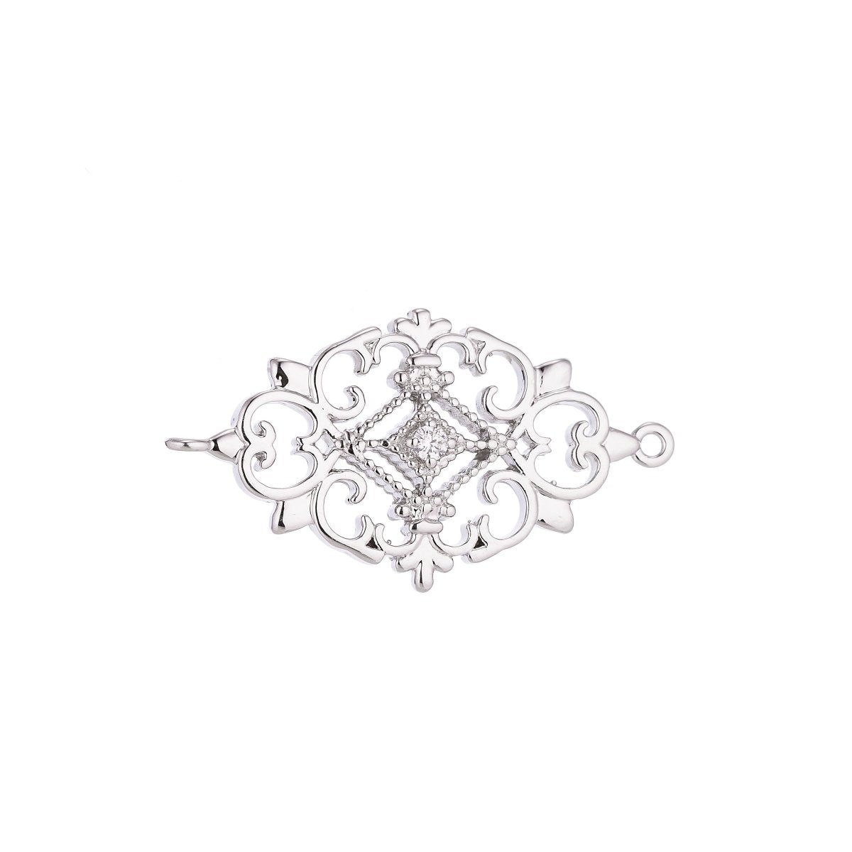 Silver Gold plated Ancient Style link Connector for Earring Bracelet Necklace F-050 - DLUXCA