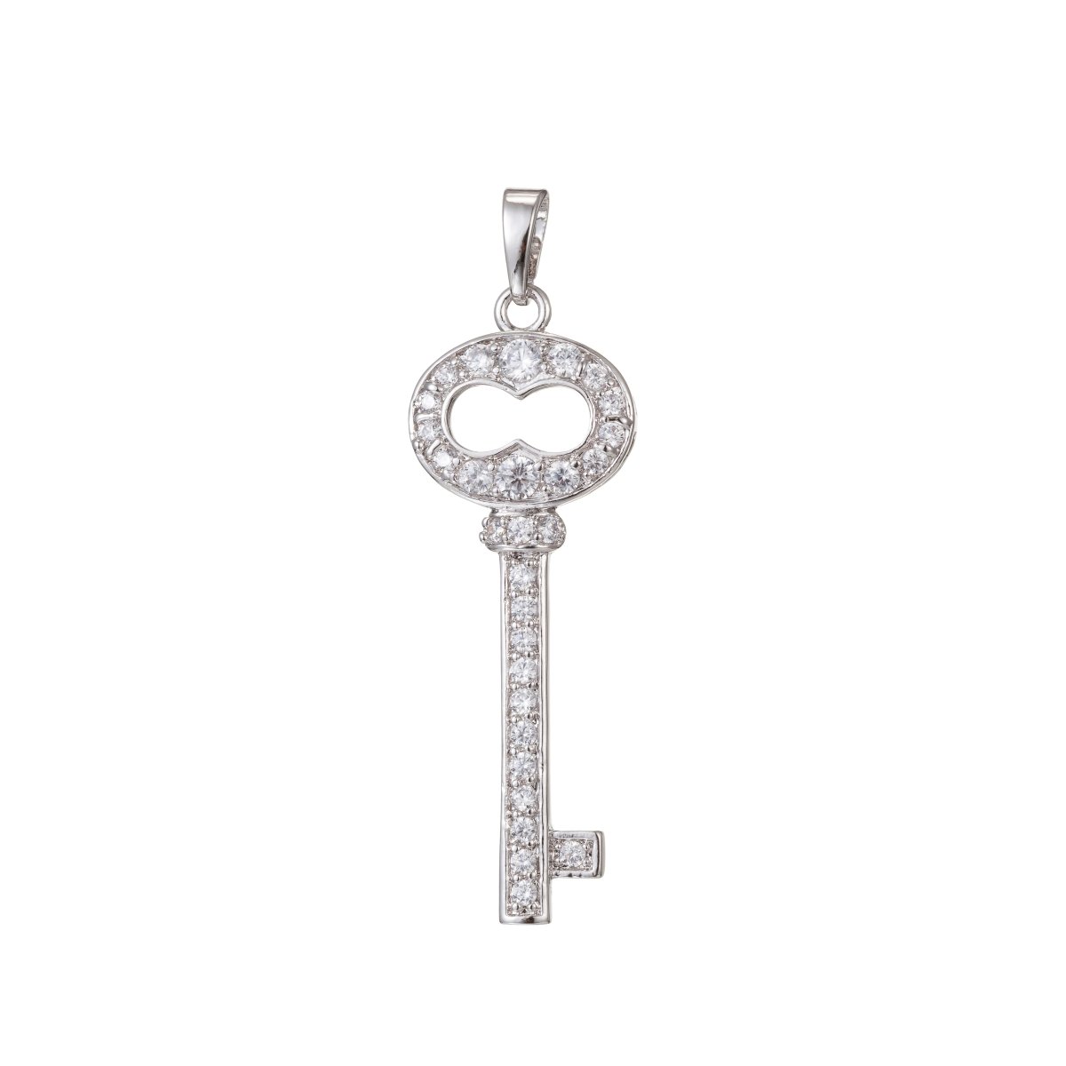 Silver Gold plated Key Pendants I-458 - DLUXCA