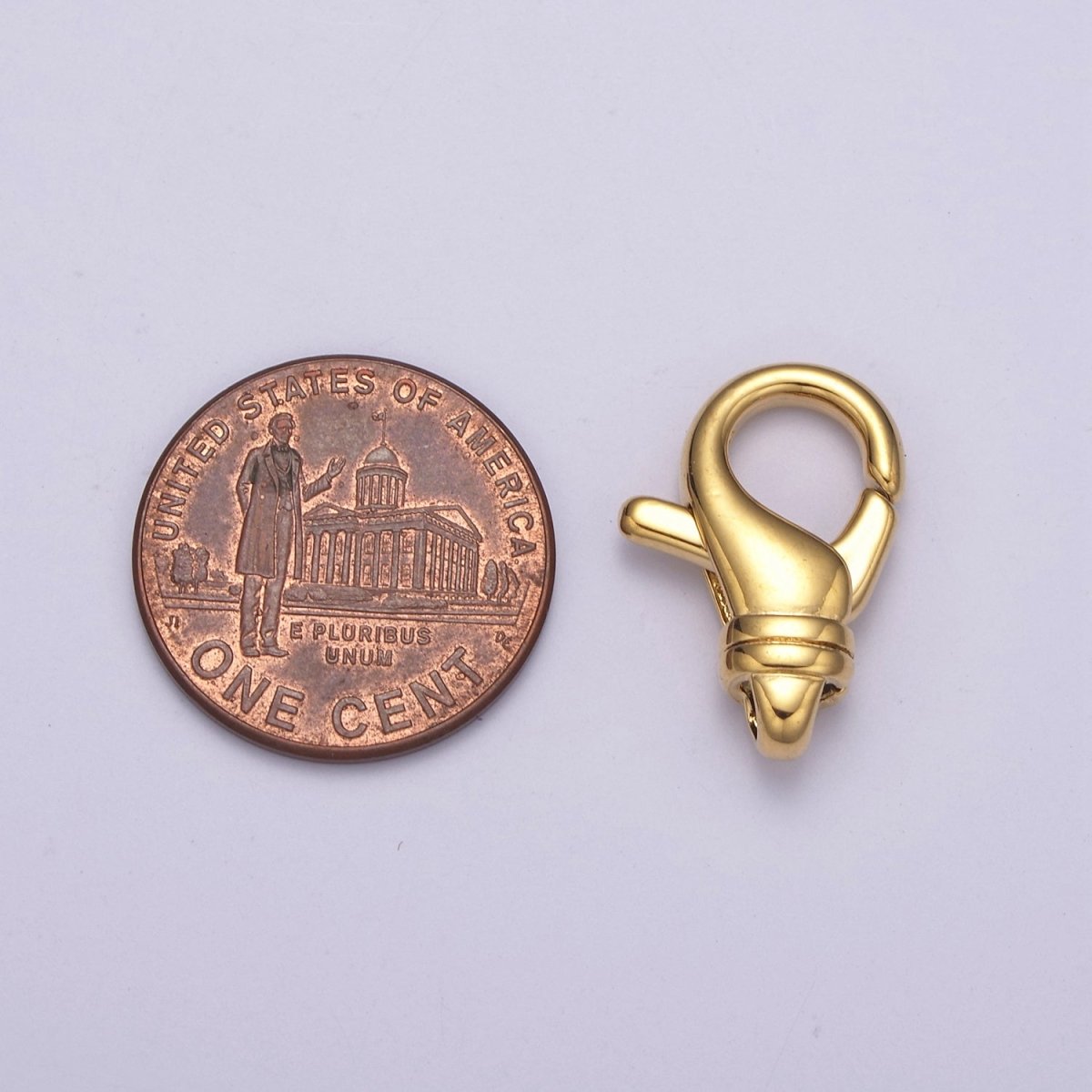 Silver / Gold Lobster Clasps - Teardrop 24K Gold plated Clasp for Jewelry Making Findings L-588 L-589 - DLUXCA