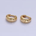 Silver, Gold Minimalist 10mm Round Cartilage Earrings | AB806 AB828 - DLUXCA