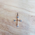 Simple Minimalist Gold plated Cross Pendants I-827 - DLUXCA