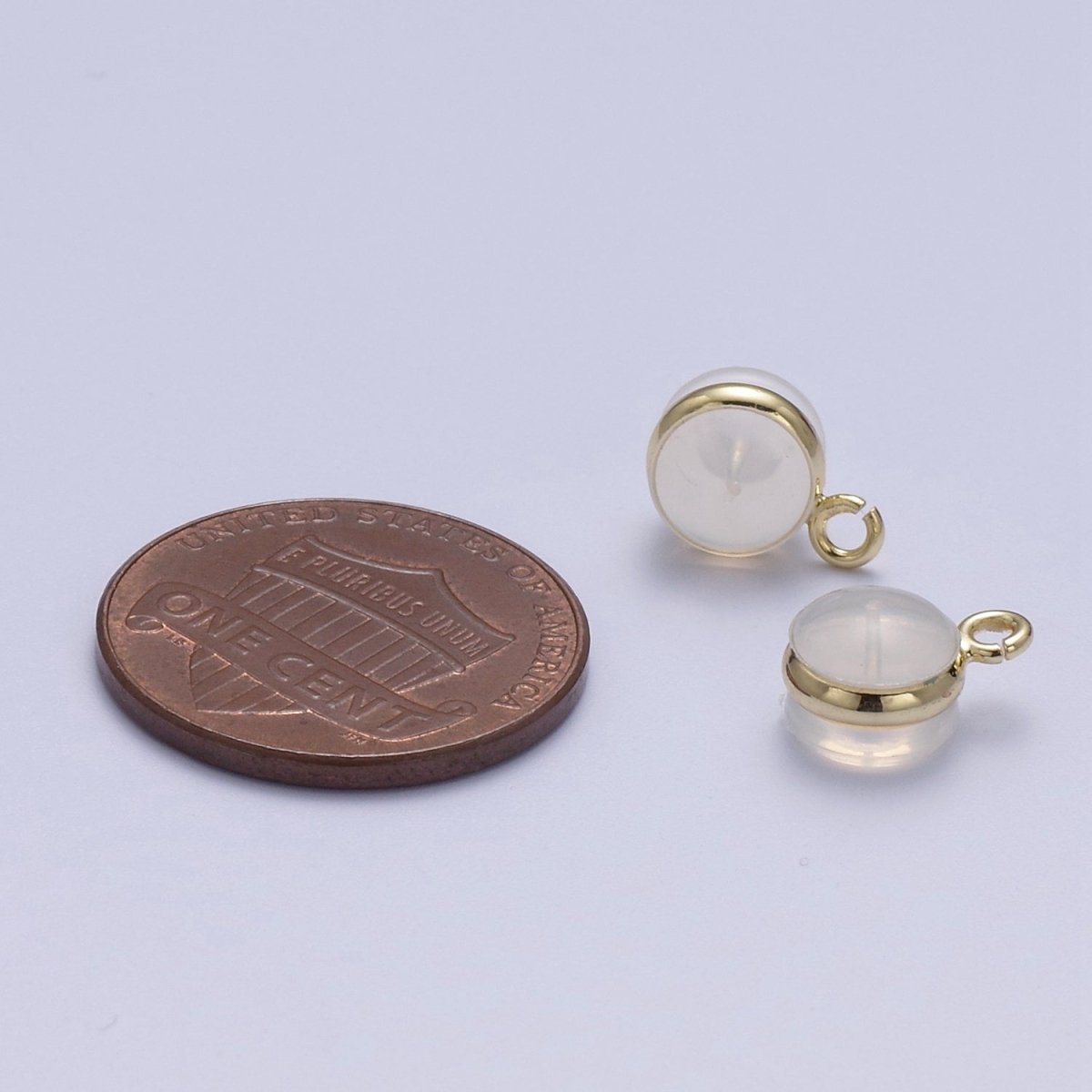 Soft Silicone Earring Backs for Studs Gold Rubber Earring Backs with Open Link Hypoallergenic Safety Plastic Earring Back for Jewelry Making K-260 - DLUXCA