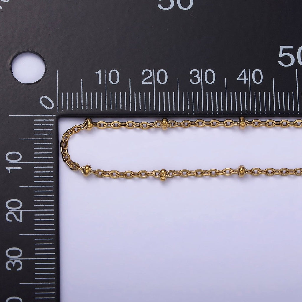 Stainless Steel 1.5mm Satellite Cable Unfinished Chain by Yard | ROLL-1507 - DLUXCA