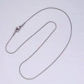 Stainless Steel 1mm Dainty Omega 18 Inch Layering Silver Chain Necklace | WA-2259 Clearance Pricing - DLUXCA
