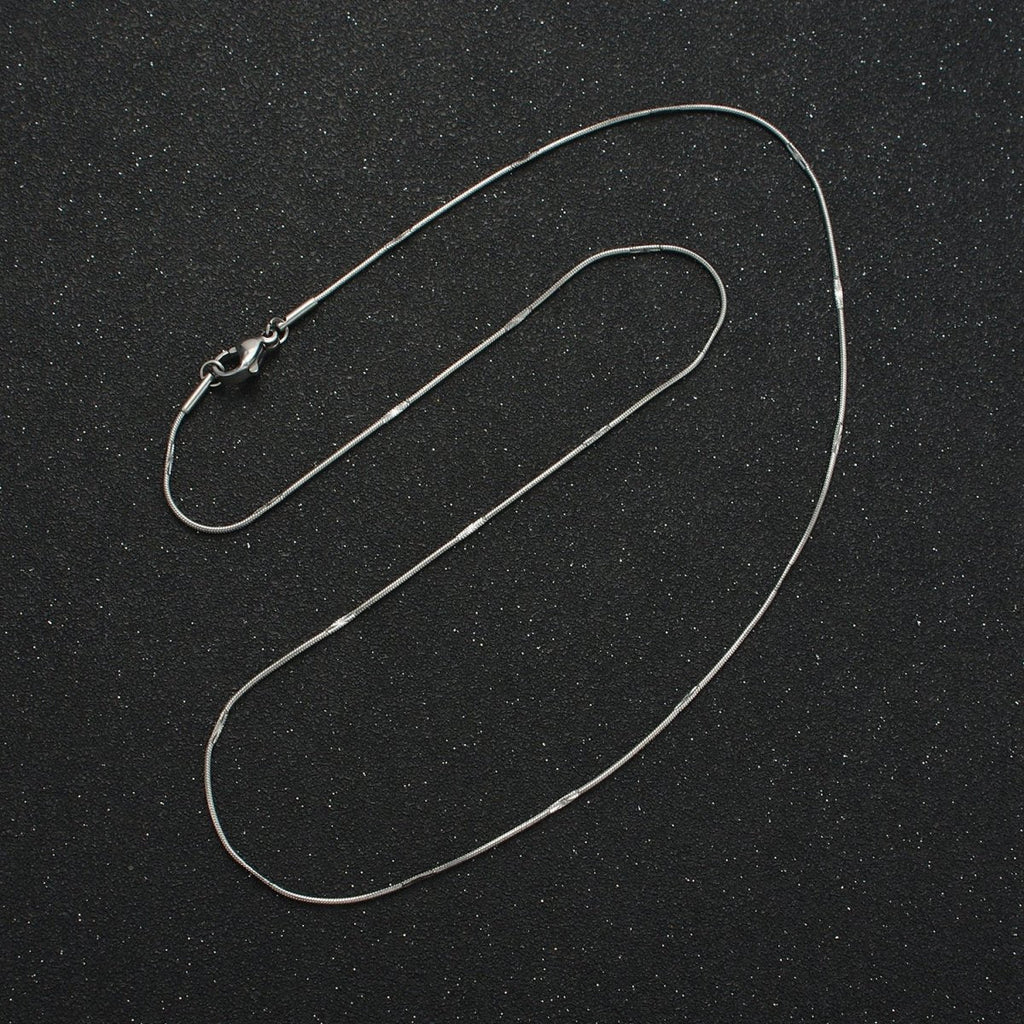 Stainless Steel 1mm Snake Chain 19.7 Inch Necklace, Gold or Silver Tone | WA-2594, WA-2595