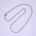 Stainless Steel 2mm Satellite Singapore 18 Inch Layering Chain Necklace | WA-2102 Clearance Pricing - DLUXCA