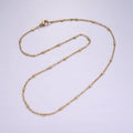 Stainless Steel 2mm Tube Satellite Chain 18 Inch Necklace | WA-2355 - DLUXCA