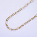 Stainless Steel 3.5mm Paperclip Link Unfinished Chain in Gold & Silver by Yard | ROLL-1354 ROLL-1355 Clearance Pricing - DLUXCA