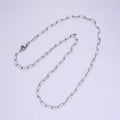 Stainless Steel 3.6mm Paperclip 18 Inch Layering Chain Necklace | WA-2111 Clearance Pricing - DLUXCA
