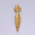 Stainless Steel 47mm Artisan Sword Dagger Knife Weapon Pendant | P1069 - DLUXCA