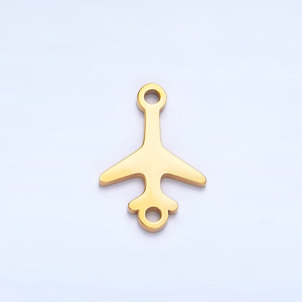 Stainless Steel Airplane Travel Vehicle Connector in Gold & Silver | F231