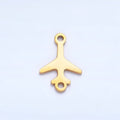 Stainless Steel Airplane Travel Vehicle Connector in Gold & Silver | F231