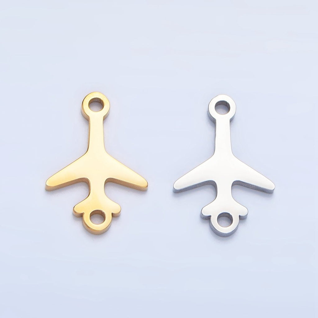 Stainless Steel Airplane Travel Vehicle Connector in Gold & Silver | F231