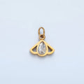 Stainless Steel Bee Insect Clear CZ Teardrop Open Charm | P702 - DLUXCA