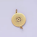 Stainless Steel Celestial North Star Artisan Open Round Connector | P1353 - DLUXCA