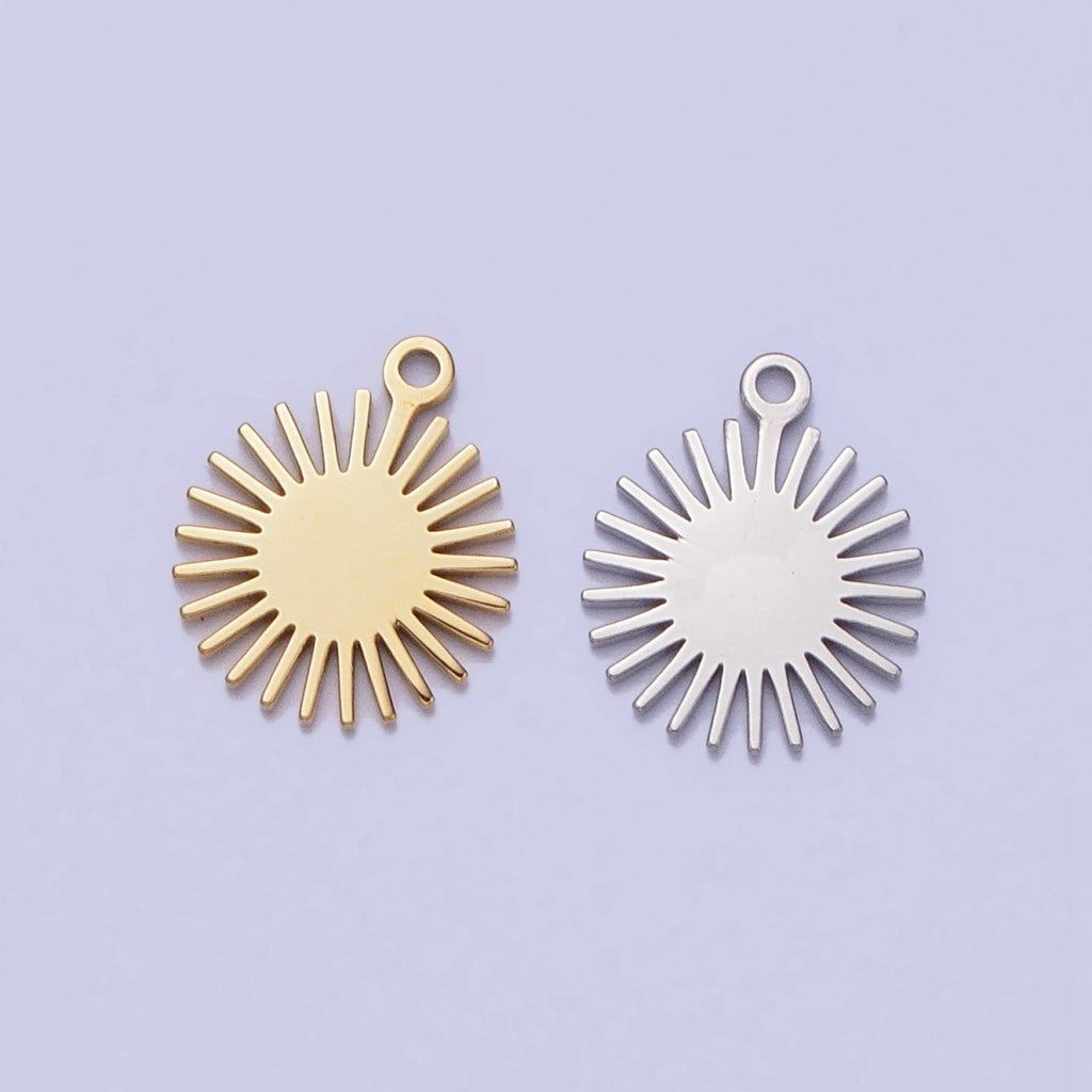 Stainless Steel Celestial Sun Beam Ray Add-On Charm in Gold & Silver | P-889 - DLUXCA