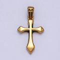 Stainless Steel Religious Passion Cross Gold, Silver Pendant J-318 J-341 - DLUXCA