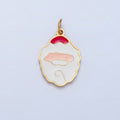 Stainless Steel Santa Claus Enamel Christmas Holiday Charm | P1518 - DLUXCA