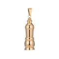 Stainless Steel Urn Necklace, Ashes Charm, Memorial Pendant, Cremation Necklace, Ash Vial, Gold Necklace, Findings for Jewelry Making J-627 - DLUXCA